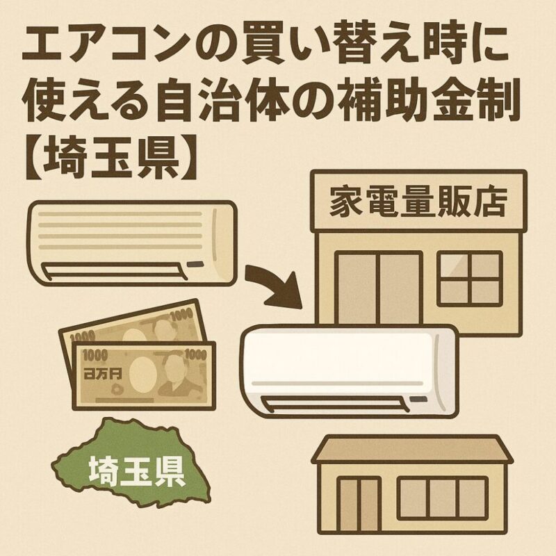 補助金・助成金を活用してお得にエアコン導入するためのコツ【埼玉県版】