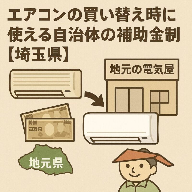 埼玉県のエアコン補助金・助成金の対象条件と金額