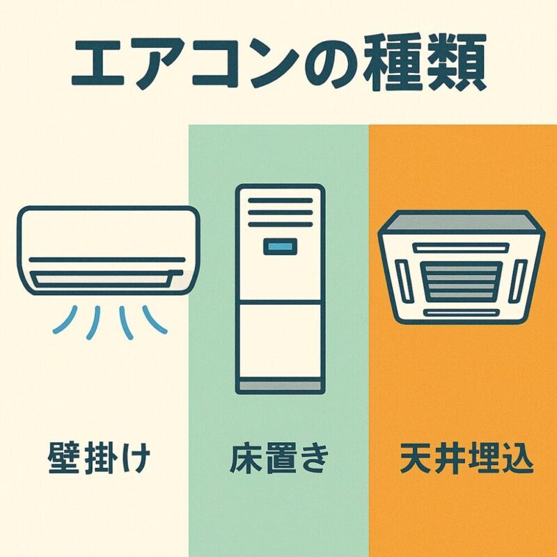 エアコンの種類と特徴