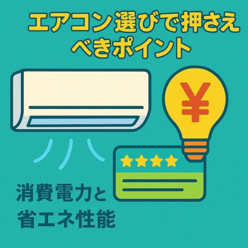 消費電力と省エネ性能で選ぶポイント