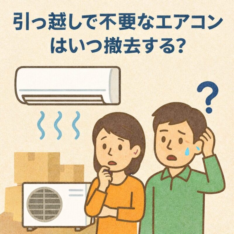 引っ越しでエアコンを売るベストなタイミングはいつ？